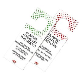 102979 Appendiporta hotel "non disturbare" - cartoncino plastificato - Leone - conf. 20 pezzi
