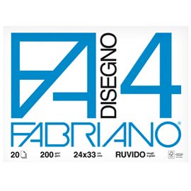 Album F4 - 24 x 33 cm - 20 fogli - 200 gr - ruvido - Fabriano