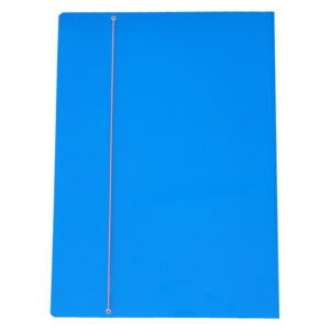 Cartella 3 lembi con elastico - A3 - dorso variabile - cartone plastificato - azzurro - Cartotecnica del Garda