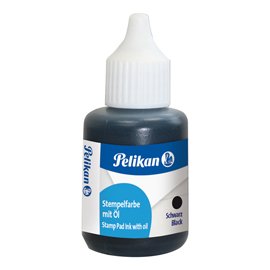 38979 Inchiostro per timbri in metallo - con olio - 30 ml - nero - Pelikan