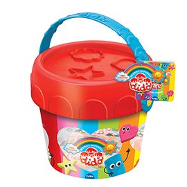 Pasta modellabile DiDò medio - DiDò - secchiello 8 salsicciotti con attrezzi