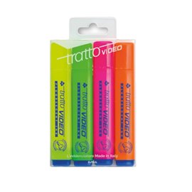 Evidenziatore Tratto Video - punta a scalpello - tratto da 1