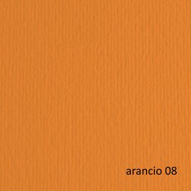Cartoncino Elle Erre - 50 x 70 cm - 220 gr - arancio 108 - Fabriano - blister 20 fogli