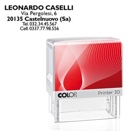 Timbro Printer 30 - 18 x 47 mm - 5 righe - autoinchiostrante - nero - Colop