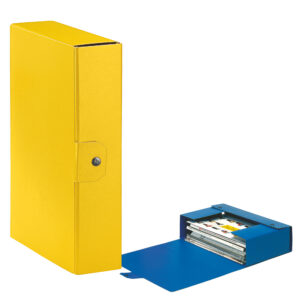 Scatola progetto Eurobox - dorso 8 cm - 25 x 35 cm - giallo - Esselte