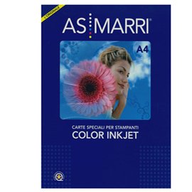 49782 Carta Color Graphic - inkjet - A3 - 125 gr - 100 fogli - effetto opaco - bianco - As Marri