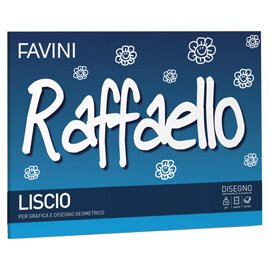 Album Raffaello - 24 x 33 cm - 100gr - 20 fogli - liscio - Favini