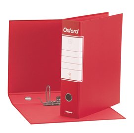 Registratore Oxford G83 - dorso 8 cm - commerciale 23 x 30 cm - rosso - Esselte