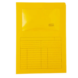 Cartellina a L con finestra Sintex - 120 gr - A4 - arancio - Blasetti - conf. 50 pezzi