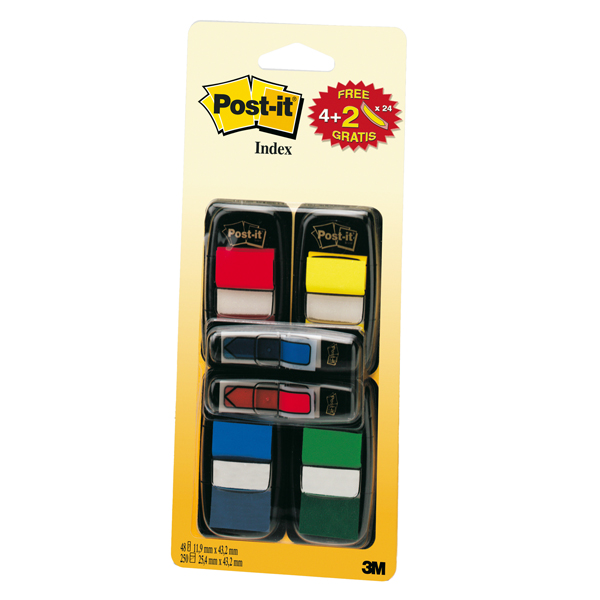 57406 Segnapagina Post-it Index + 48 Mini Freccia - 680-VAD5EU - 4 colori classici - Post-it - conf. 200 pezzi