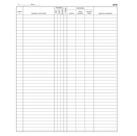 Registro arrivi/partenze - 31 x 24