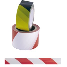 61837 Nastro di sicurezza - adesivo - 5 cm x 25 m - PVC - giallo/nero - Viva