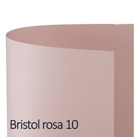 Cartoncino Bristol Color - 70 x 100 cm - 200 gr - rosa 10 - Favini - blister 10 fogli