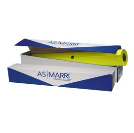 Carta plotter J.90 - 914 mm x 50 mt - 100 gr - inkjet - opaca - giallo fluo - As Marri