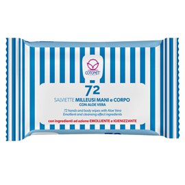 Salviette profumate Cotonet Aloe - Cotonet - conf. richiudibile da 72 pezzi