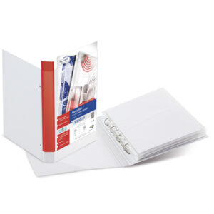 Raccoglitore personalizzabile Stelvio TI - A3 - 4 anelli a D 25 mm - dorso 4 cm - bianco - Sei Rota