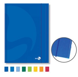 Cartella 3 lembi con elastico Color - A4 - colori assortiti - BM
