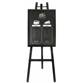 71635 Cavalletto in legno nero - altezza 165 cm - Securit