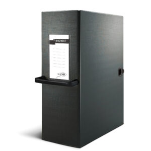 Scatola archivio Big Next - dorso 12 cm - 25 x 35 cm - nero/nero - Sei Rota