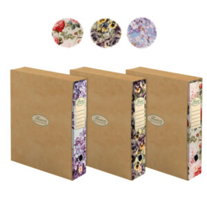 Registratore a leva Nature Flowers - protocollo - dorso 8cm - Pigna