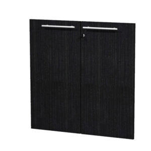 Coppia ante Prestige - per mobile basso - 80 x 77 cm - spessore 18 mm - melaminico - nero venato