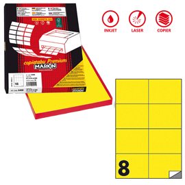 Etichette adesive C/512 - in carta - permanenti - 105 x 74