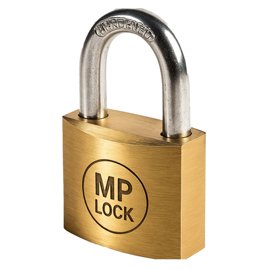 Lucchetto ad arco - ottone massiccio - 7