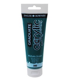 85505 Colore acrilico fine Graduate - 120 ml - verde ftalo - Daler Rowney