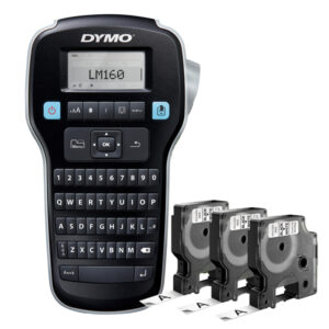 Promo pack etichettatrice Label Manager 160 - 3 nastri D1 12 mm nero / bianco inclusi - Dymo