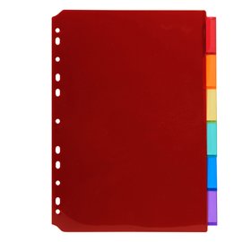 Intercalari neutri - PP - A4 - trasparente - 6 posizioni - Exacompta