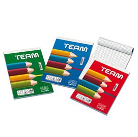 94349 Blocco note Team - 5 mm - 150 x 210 mm - 50 gr - 50 fogli - Blasetti