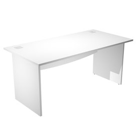 Scrivania Operativa Agorà Basic - fianchi melaminico - 160 x 80 x H 73 cm - bianco