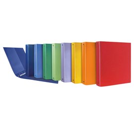 Raccoglitore Terra - 22 x 30 cm - 4 anelli a R 30 mm - dorso 4 cm - PP riciclato - colori assortiti - Sei Rota