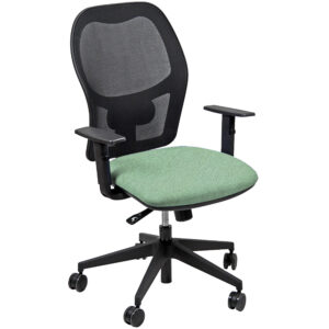 Seduta operativa Hubble HUHU - tessuto Chili - braccioli regolabili - verde acqua - Unisit