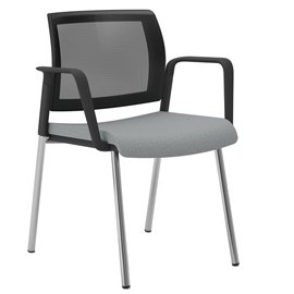 96229 Seduta attesa Kind KI4GTBR - con braccioli inclusi - grigio chiaro - Unisit