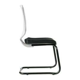 96236 Seduta attesa Newair NWBS - senza braccioli - nero/bianco - Unisit