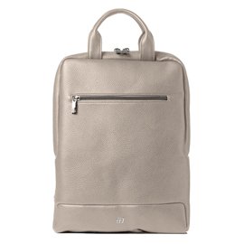 Zaino slim Gate Trended - 28 x 38 x 10 cm - ecopelle - ghiaccio - In Tempo