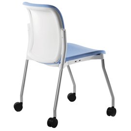 96465 Seduta attesa Nik NIC4RBSB - senza braccioli - celeste - Unisit