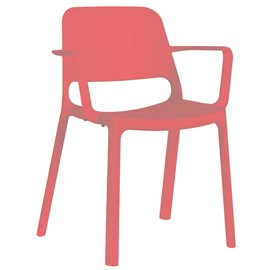 96485 Seduta attesa Nuke NKBR - con braccioli inclusi - corallo - Unisit