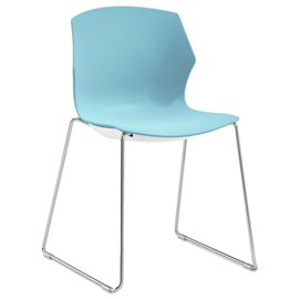 96488 Seduta attesa No Frill NFS - senza braccioli - celeste - Unisit