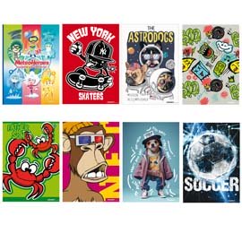 Maxiquaderno Kid Boy  - A4 - 1 rigo - c/margine - 21 fogli - 80 gr - Blasetti