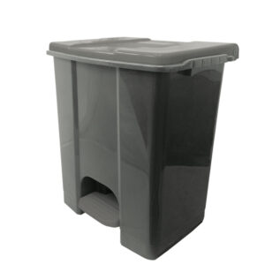Contenitore mobile Ecoconti - a pedale - 60 L - plastica riciclata - grigio - Medial