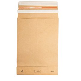 97512 Sacchetti a fondo quadro E-Green - B4 - 25 x 35 x 5 + 10 cm - carta kraft - avana - Bong Packaging - conf. 250 pezzi