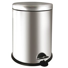 Pattumiera a pedale Bin Basic - 12 L - acciaio inox - Medial