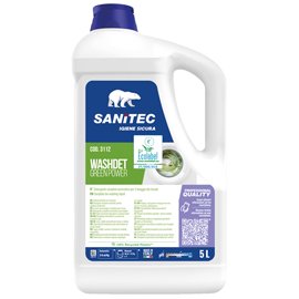 98816 Detersivo liquido lavatrice Washdet Green Power - 5 L - Sanitec