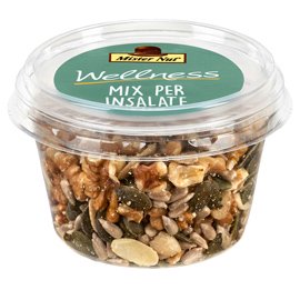99528 Mix insalata - frutta secca e semi - in bicchiere - 125 gr - Mister Nut