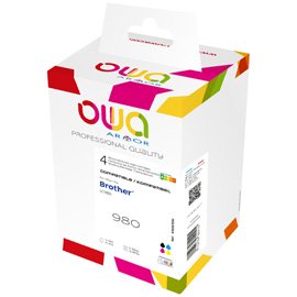 ARMK10347 Armor - Confezione multipla 5 cartucce ink Compatibile - per c/Brother - 2BK/1C/M/Y - LC 980/LC 1100