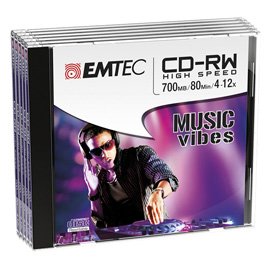 Emtec - CD-RW - ECOCRW80512JC - 80min/700mb