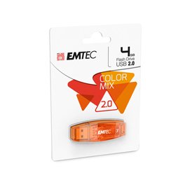 EMTD4GC410 Emtec - Memoria Usb 2.0 - Arancione - ECMMD4GC410 - 4GB