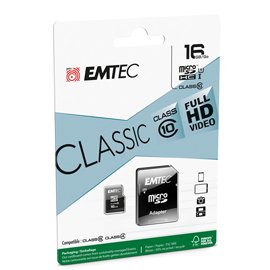 Emtec - Micro SDHC Class 10 Classic - ECMSDM16GHC10CG - 16GB